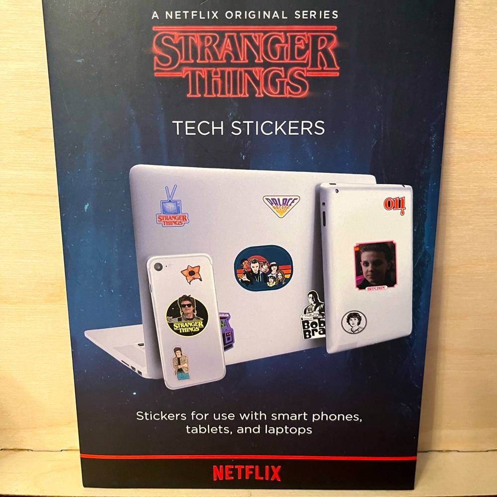 Stranger Things Netflix Tech Stickers